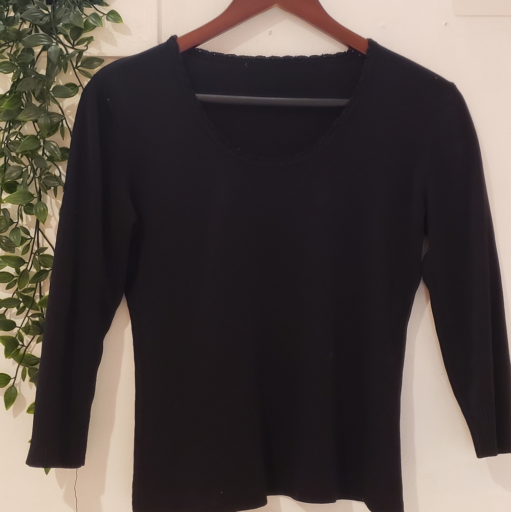 - Black sweater